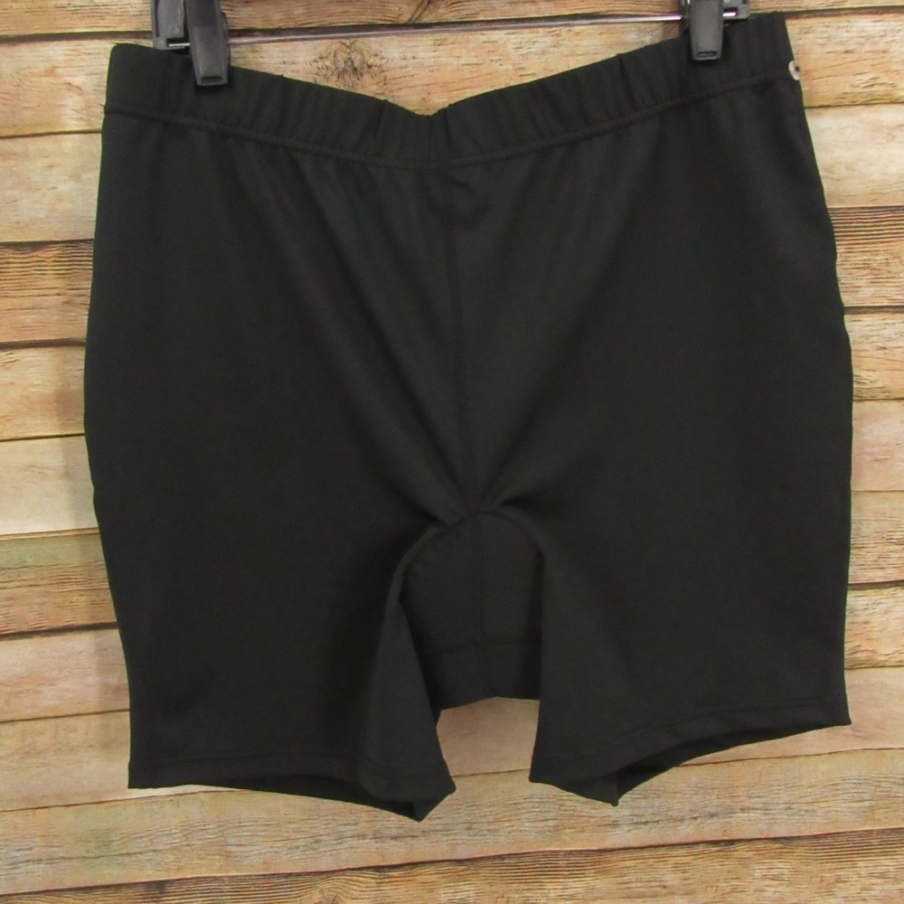 L.L. Bean Black Padded Bike Shorts XL